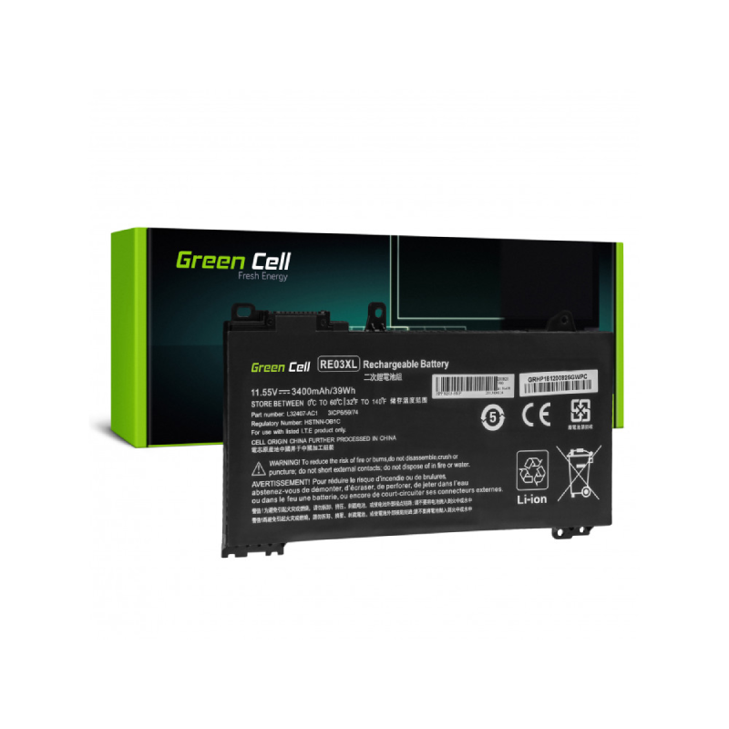 battery green cell re03xl for hp probook 430 g6 g7 440 g6 g7 445 g6 g7 450 g6 g7 455 g6 g7 445r g6 455r g6