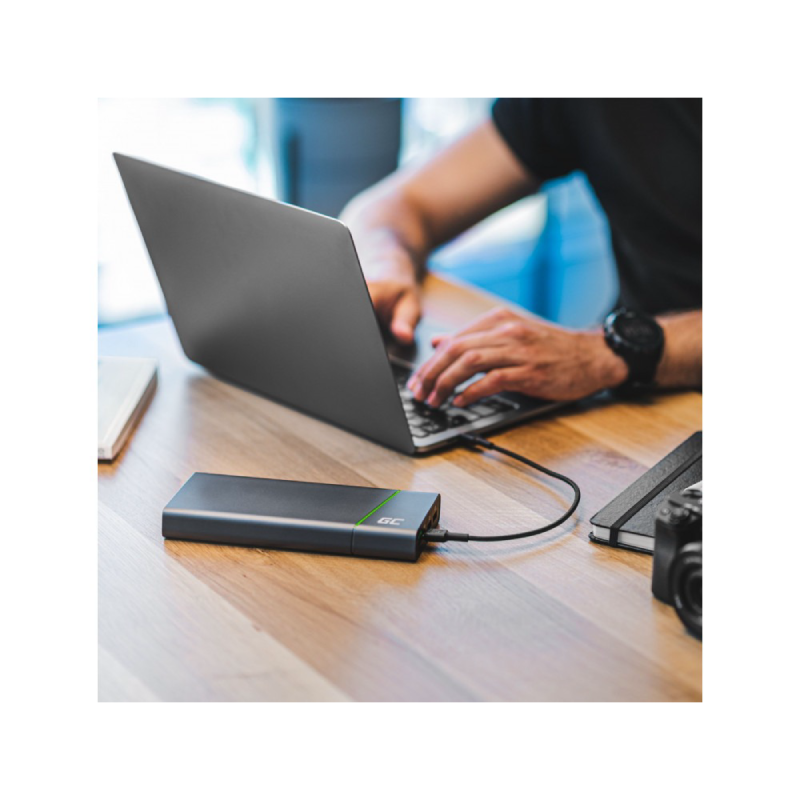 cable green cell gc powerstream usb c usb c 120cm with power delivery 60w 480 mbps ultra charge qc 30 3