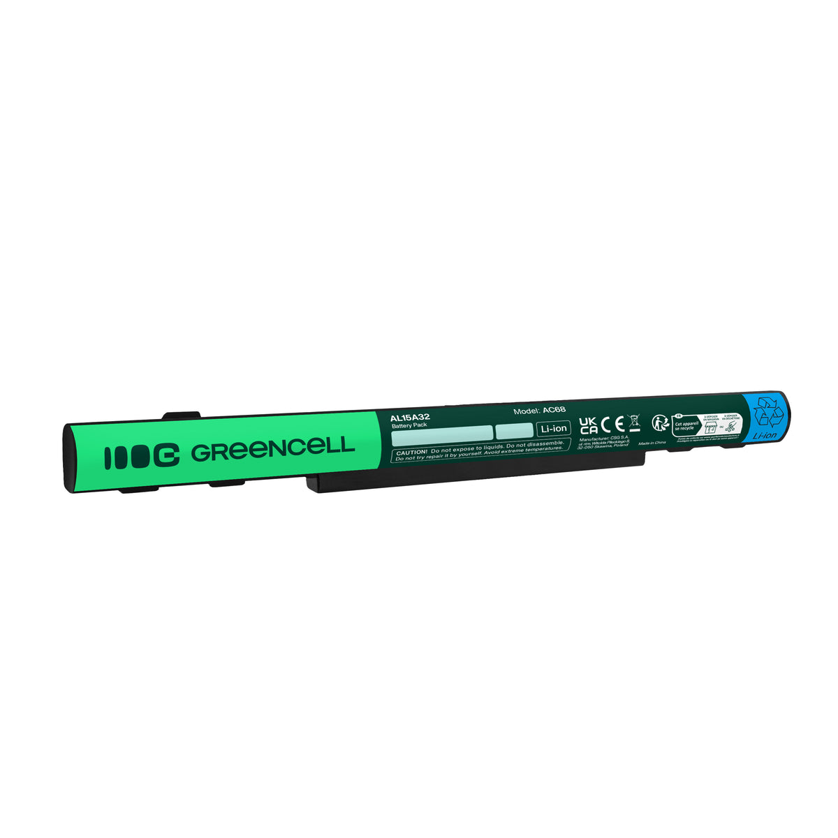 AL15A32 Laptop Battery for Acer Aspire E5-573, E5-573G, E5-573TG, Green Cell 1800mAh 1