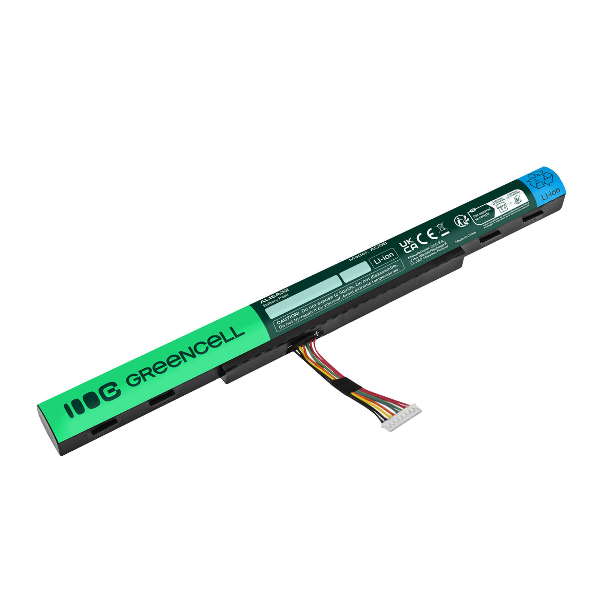 AL15A32 Laptop Battery for Acer Aspire E5-573, E5-573G, E5-573TG, Green Cell 1800mAh 2