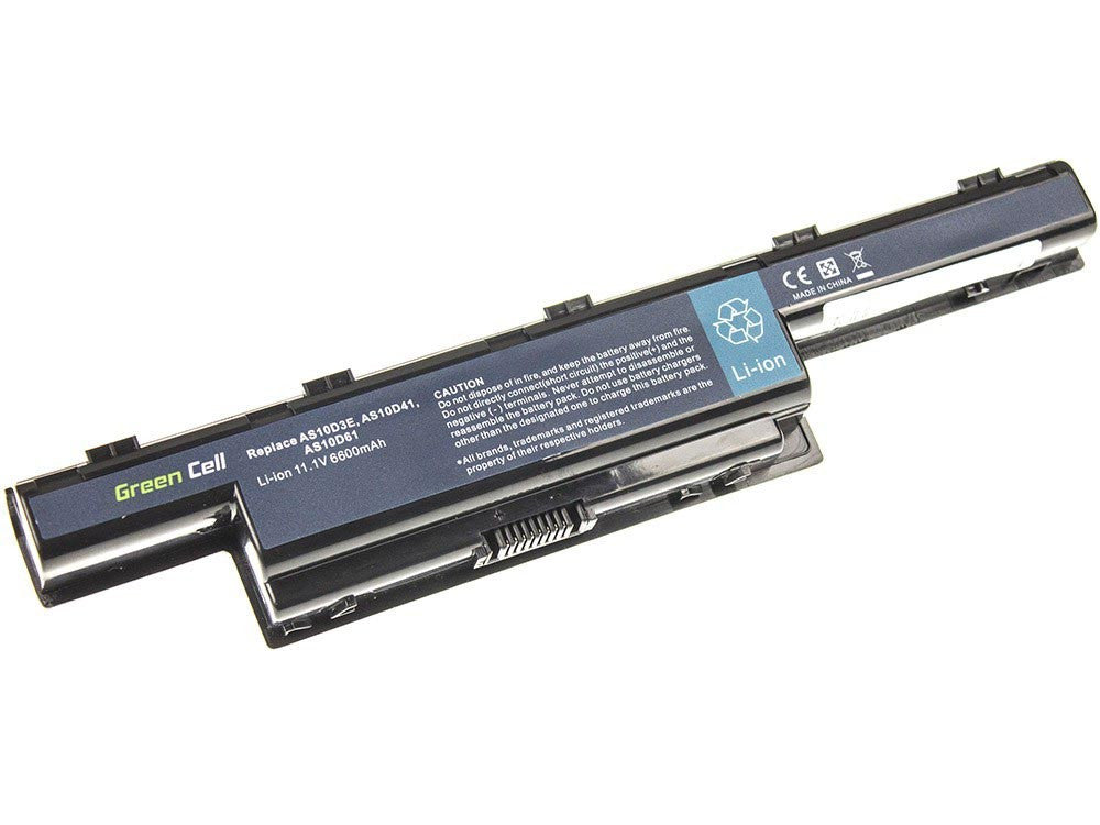 AS10D31 Laptop Battery for Acer Aspire 5741, 5741G, 5742, Green Cell 6600mAh 1