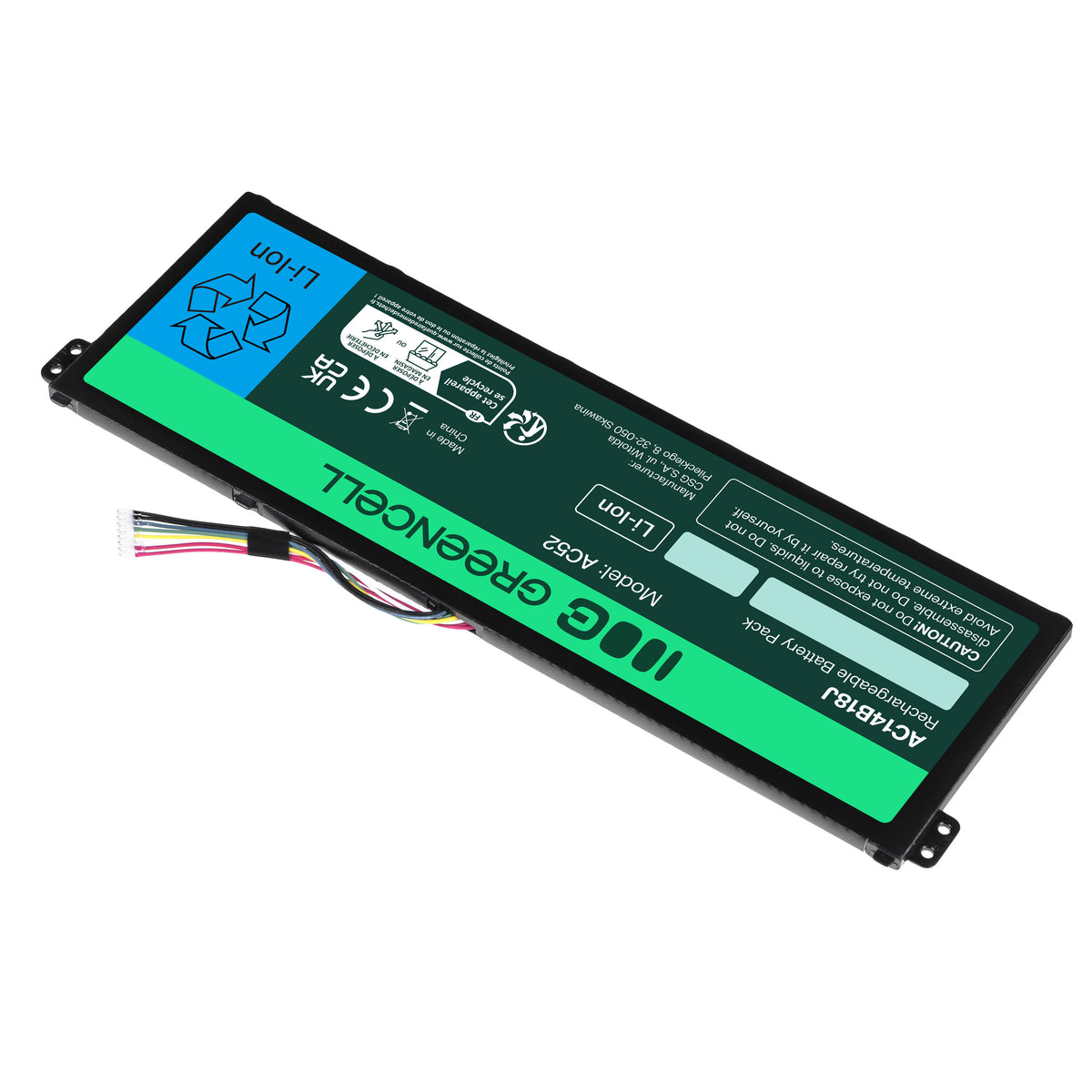 AC14B13J Laptop Battery for Acer Aspire ES1-111M, ES1-331, ES1-531, Green Cell 2100mAh 4