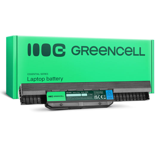 A31-K53 Laptop Battery for Asus A537 K53, K53E, K53S, Green Cell 6600mAh