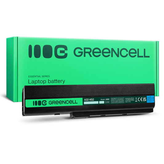 A32-K52 Laptop Battery for Asus K52, K52J, K52F A52, Green Cell 4400mAh
