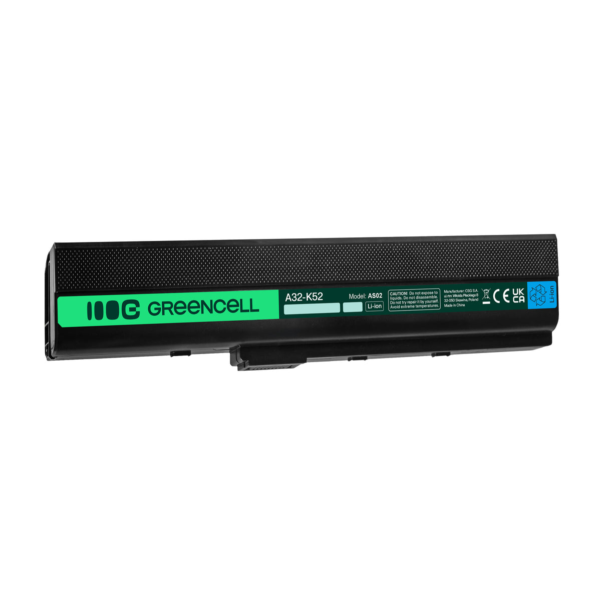 A32-K52 Laptop Battery for Asus K52, K52J, K52F A52, Green Cell 4400mAh 1