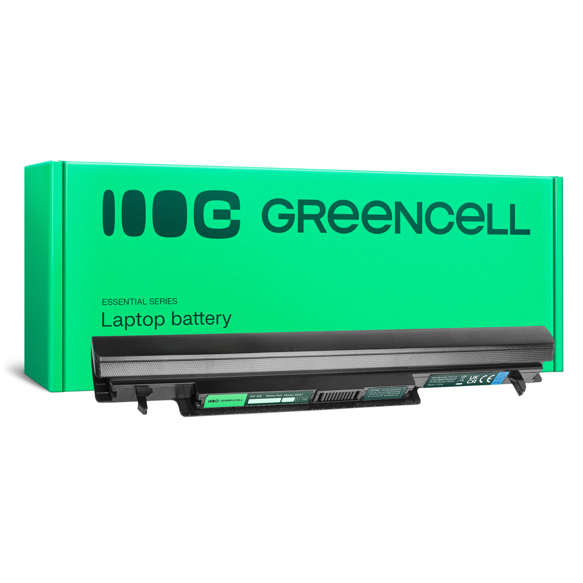 A41-K56 Laptop Battery for Asus K56, K56C, K56CA, Green Cell 2200mAh