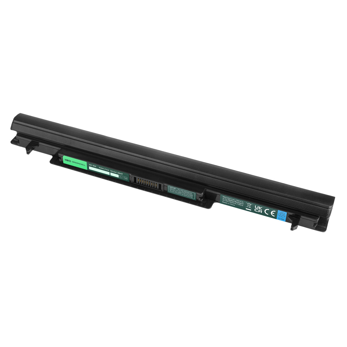 A41-K56 Laptop Battery for Asus K56, K56C, K56CA, Green Cell 2200mAh 1