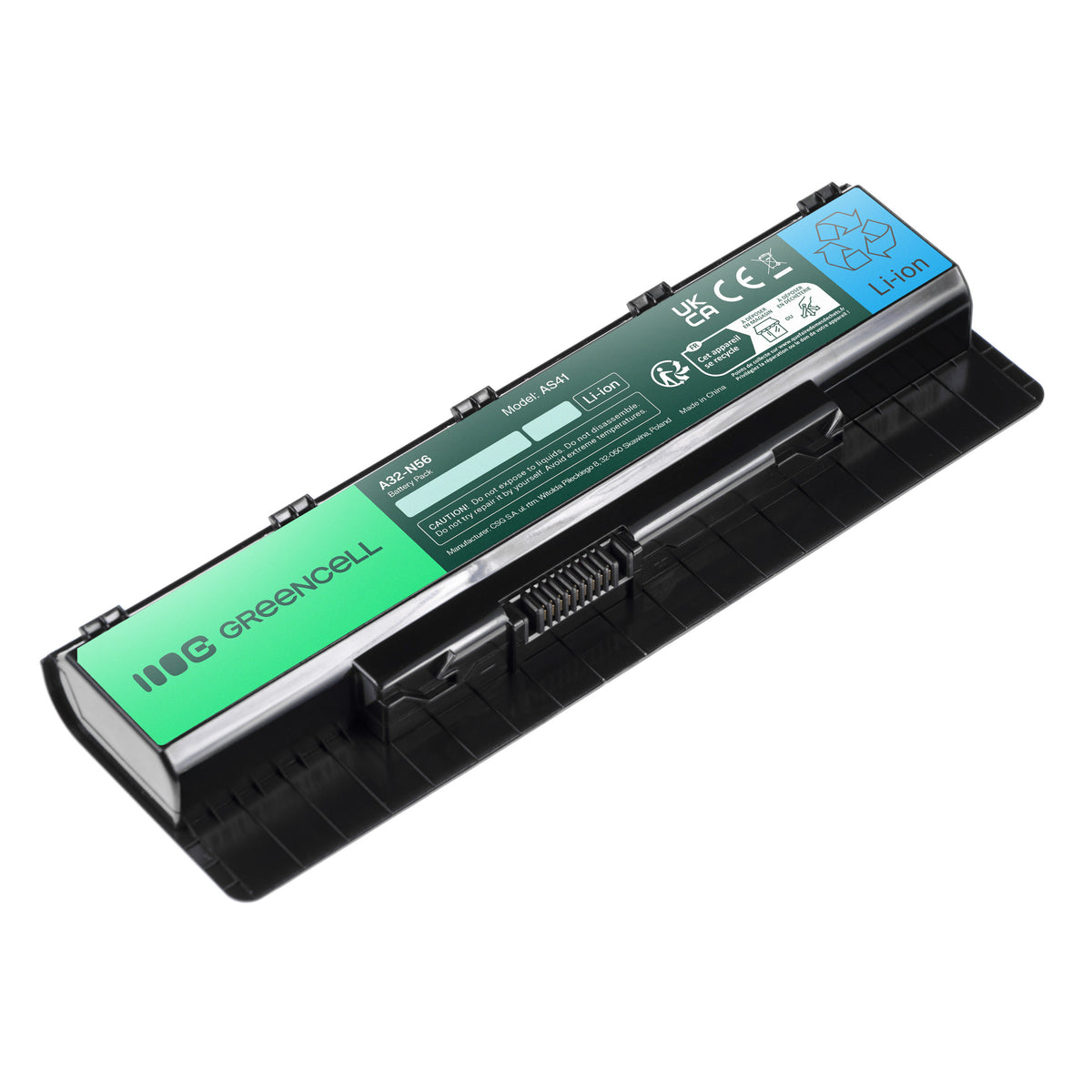 A32-N56 Laptop Battery for Asus N56, N56D, N56DP, Green Cell 4400mAh 1