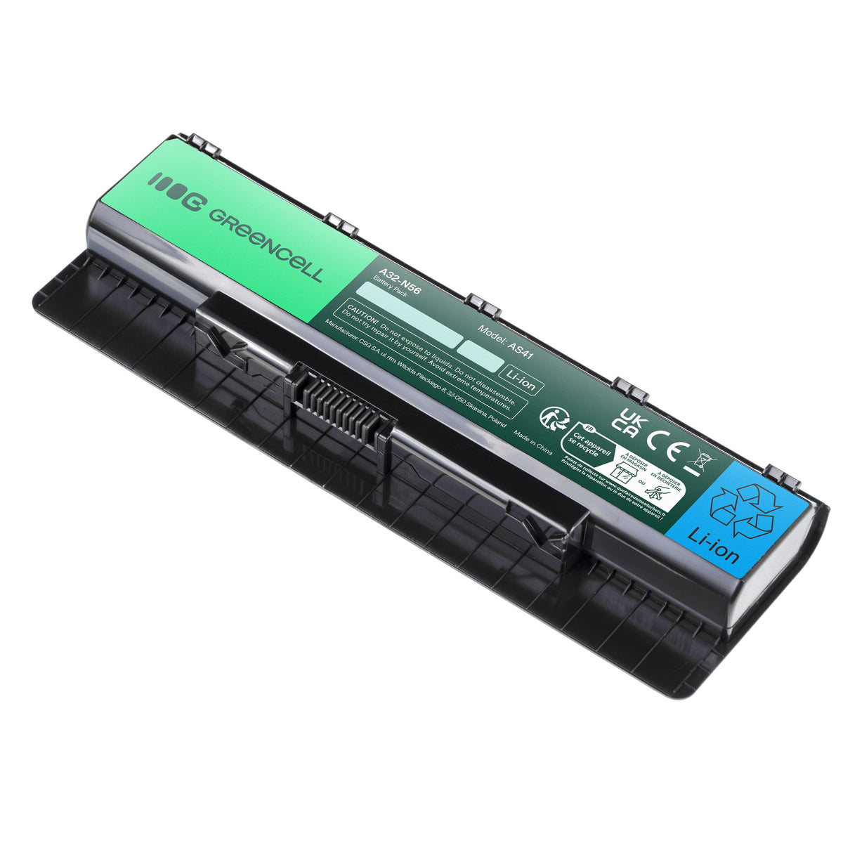 A32-N56 Laptop Battery for Asus N56, N56D, N56DP, Green Cell 4400mAh 2