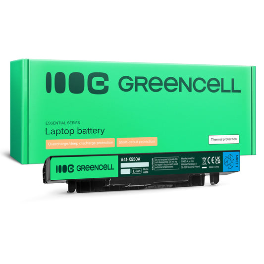 A41-X550A Laptop Battery for Asus A550, K550, R510, Green Cell 2200mAh