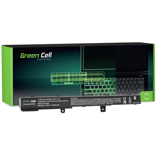 A31N1319 Laptop Battery for Asus X551, X551C, X551CA, Green Cell 2200mAh
