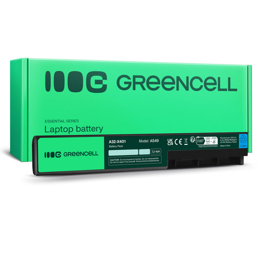 A32-X401 Laptop Battery for Asus X501, X301, X301A, Green Cell 4400mAh