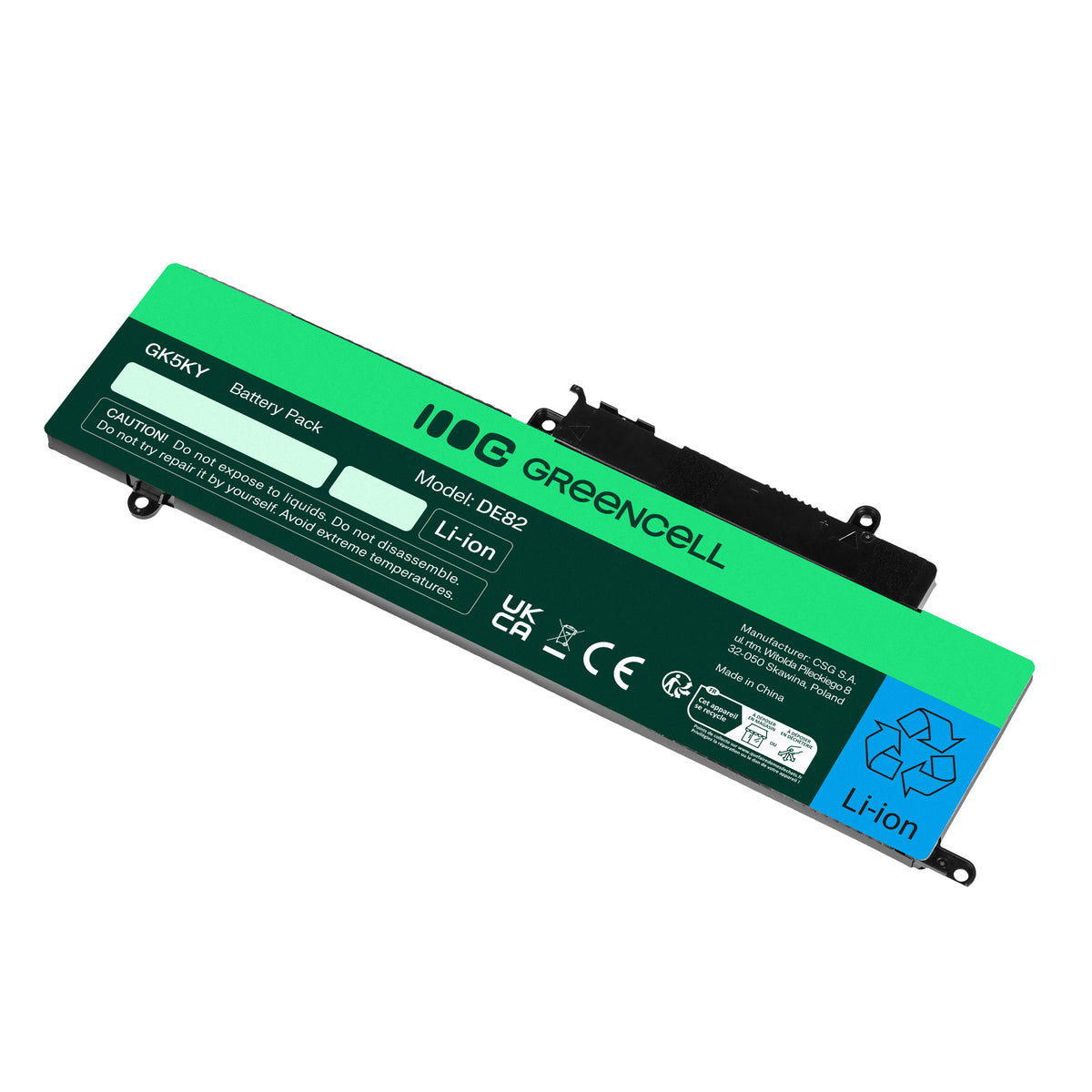 GK5KY Laptop Battery for Dell Inspiron 11, 3147, 3148, Green Cell 3500mAh 4