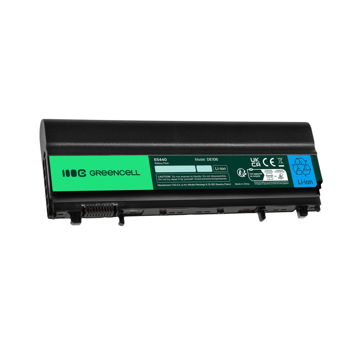 VV0NF Laptop Battery for Dell Latitude E5440, E5540, P44G, Green Cell 6600mAh 1