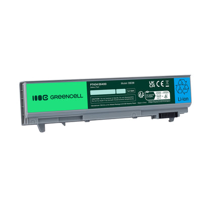 PT434 Laptop Battery for Dell Latitude E6400, E6410, E6500, Green Cell 4400mAh 1