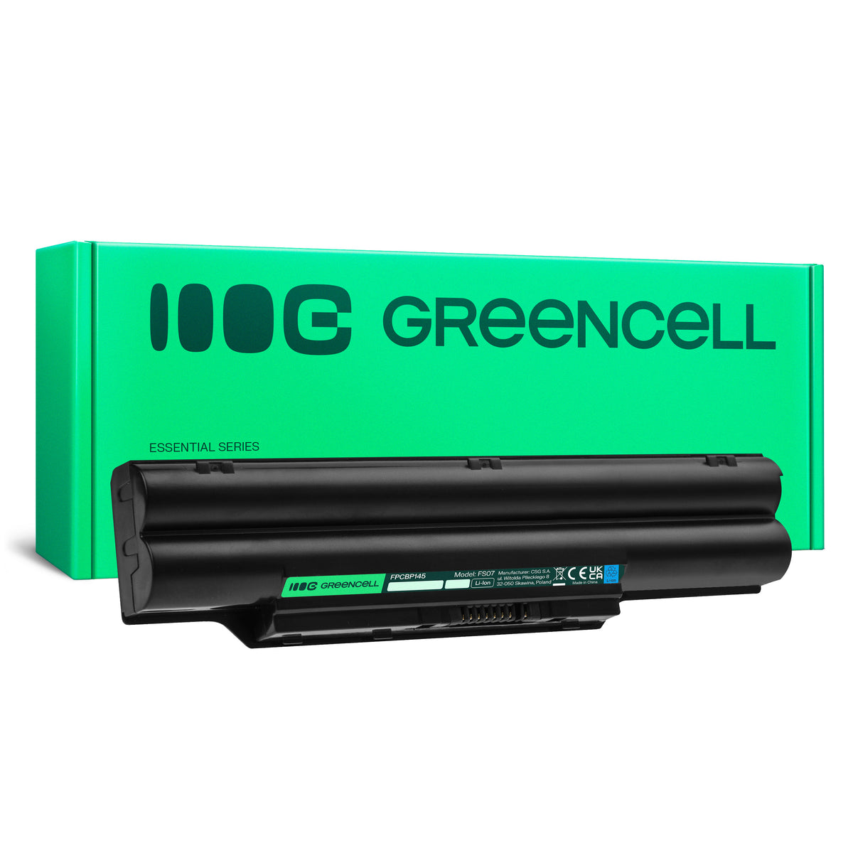 FPCBP145 Laptop Battery for Fujitsu LifeBook E751, E752, E781, Green Cell 4400mAh