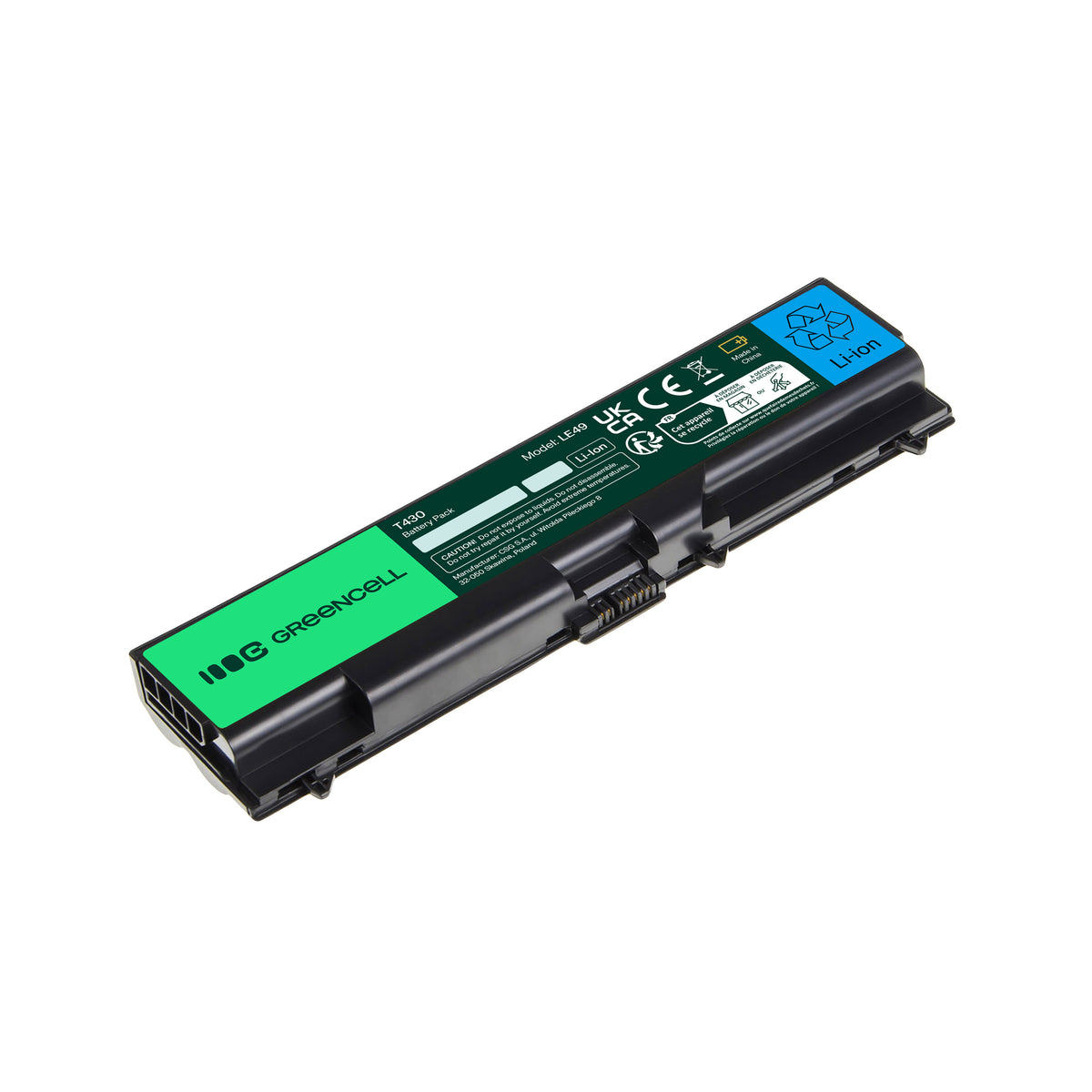 45N1001 Laptop Battery for Lenovo ThinkPad L430, T430i, L530, Green Cell 4400mAh 2
