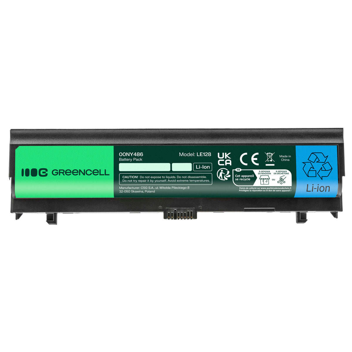Laptop Battery for Lenovo ThinkPad L560, L570, Green Cell 4400mAh 3