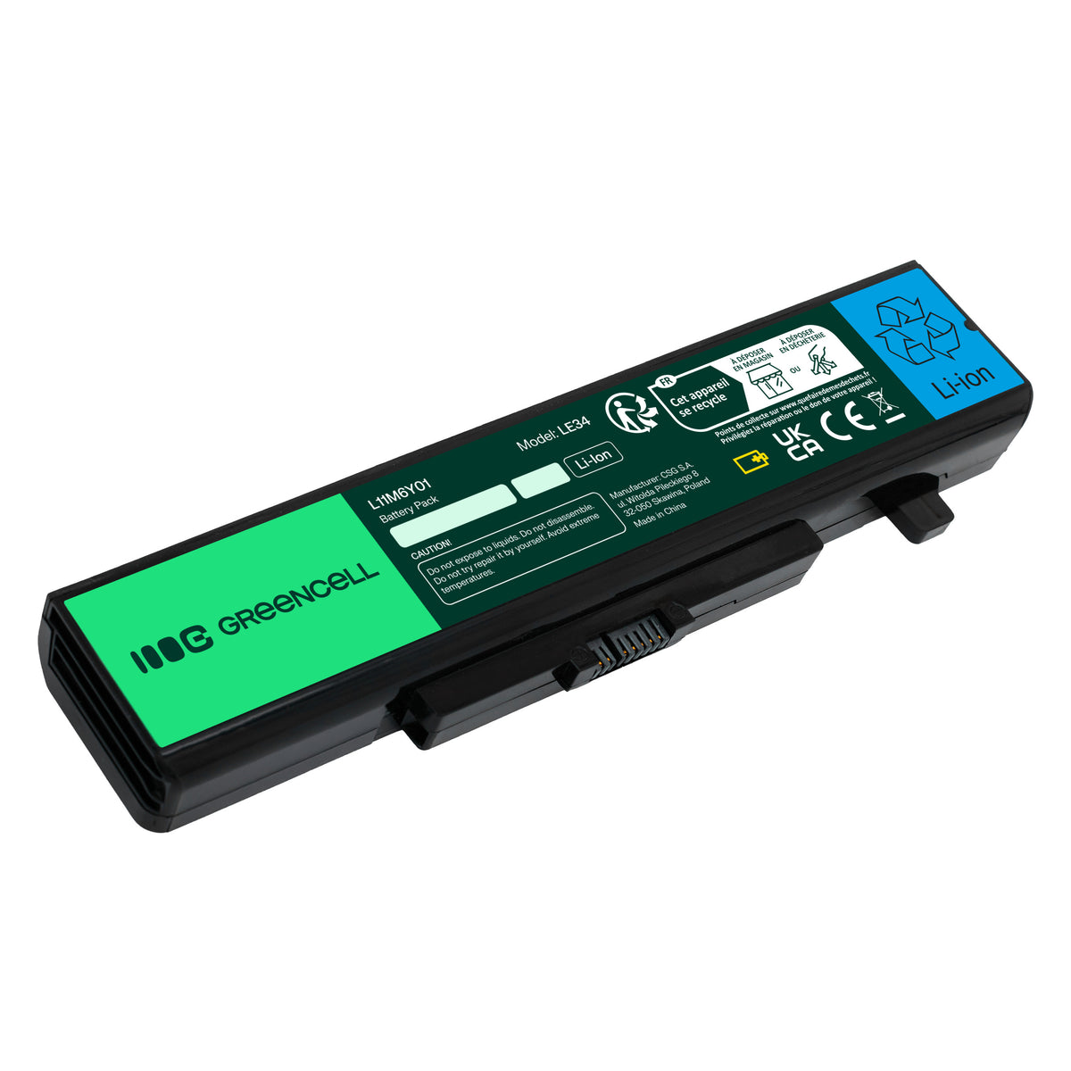 Laptop Battery for Lenovo G500, G505, G510, Green Cell 4400mAh 3