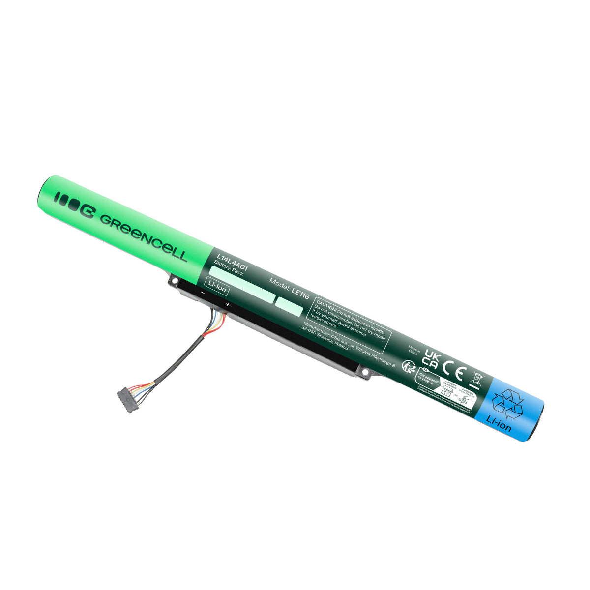 L14L4A01 Laptop Battery for Lenovo Z51, Z51-70, IdeaPad 500-15ISK, Green Cell 2200mAh 1