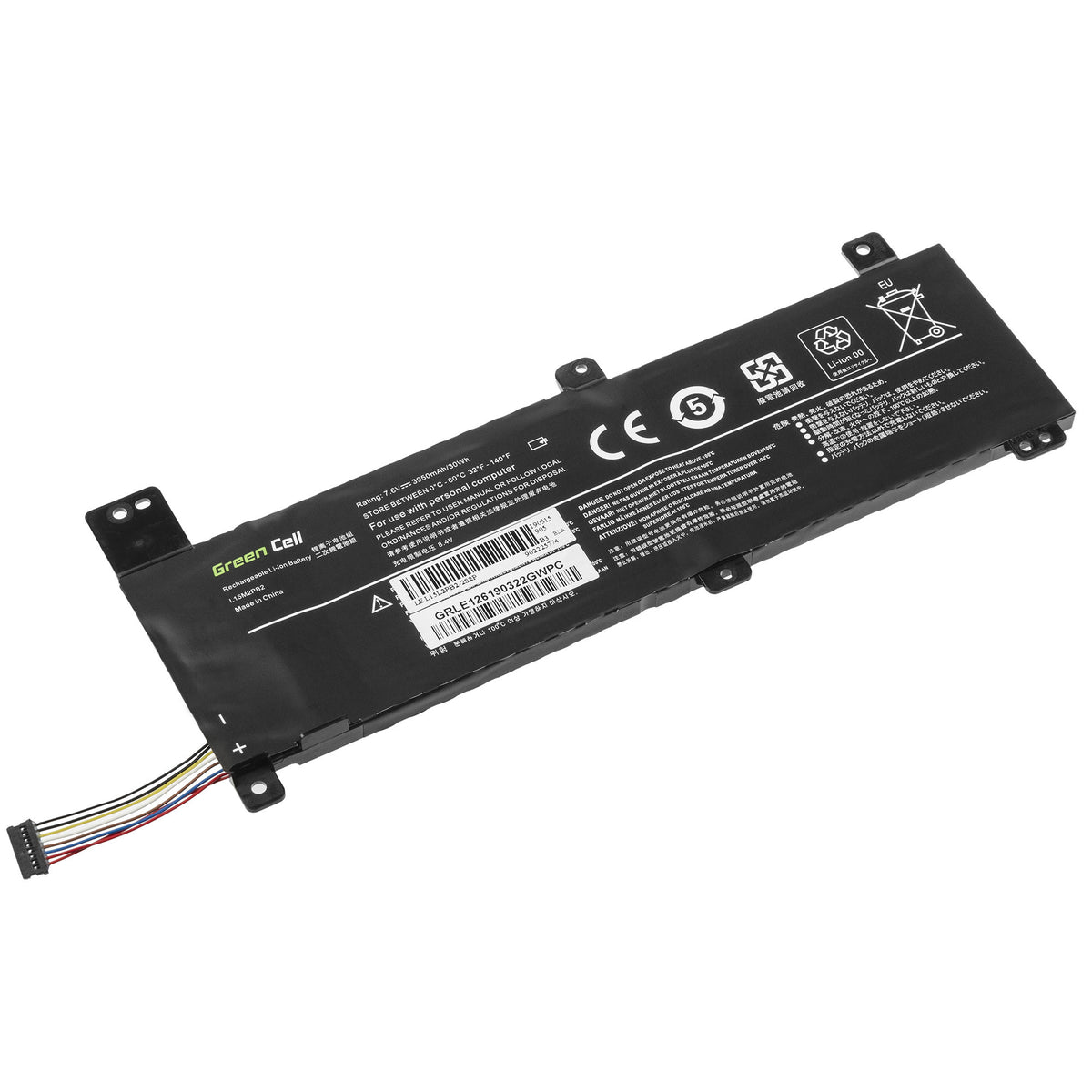 L15C2PB2 Laptop Battery for Lenovo IdeaPad 310-14IAP, 310-14IKB, Green Cell 3950mAh 1