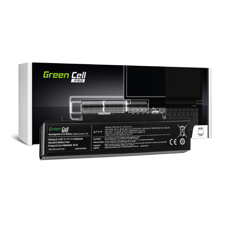 green cell pro battery for samsung r519 r522 r530 r540 r580 r620 r719 r780 black 111v 5200mah