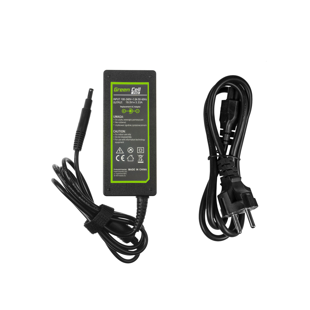 65W Laptop Charger for HP Pavilion 15-B, 15-B020EW, Green Cell 19.5V 3.33A 3