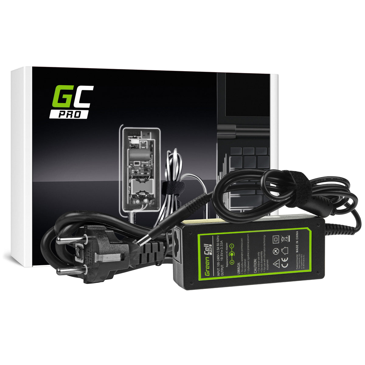 65W Laptop Charger for HP Pavilion 15-B, 15-B020EW, Green Cell 19.5V 3.33A