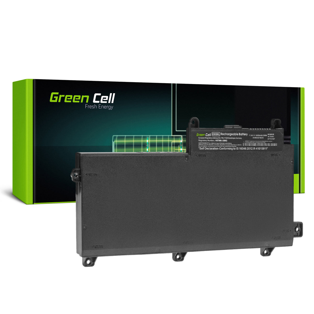 CI03XL Laptop Battery for HP, Green Cell 3400mAh