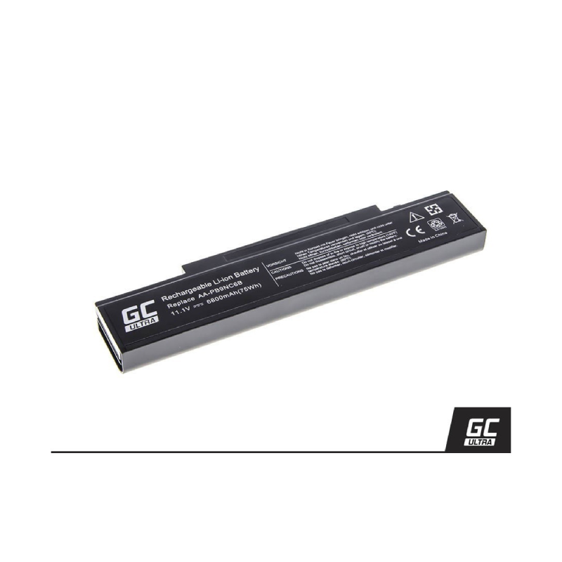 green cell ultra battery for samsung r519 r522 r530 r540 r580 r620 r719 r780 black 111v 6800mah 2