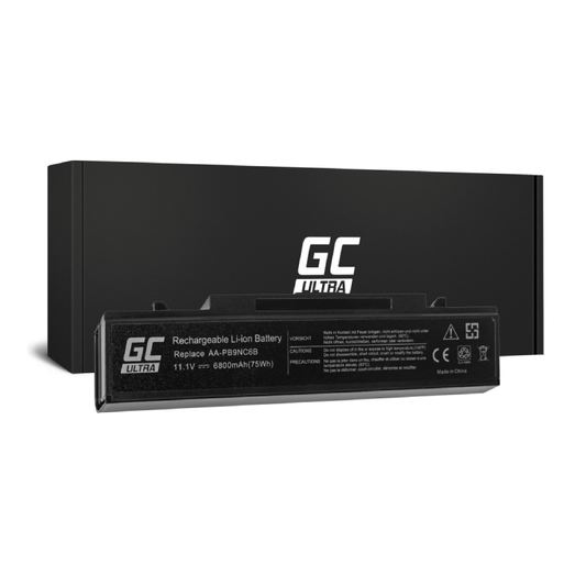 green cell ultra battery for samsung r519 r522 r530 r540 r580 r620 r719 r780 black 111v 6800mah