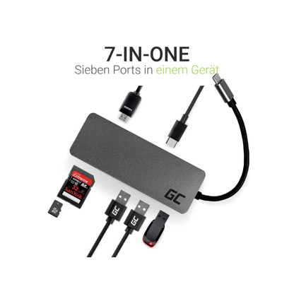 hub usb c green cell 4k dex 3