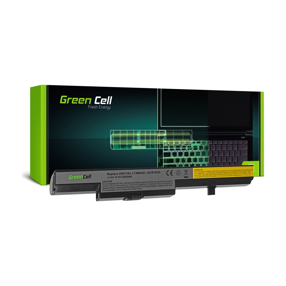 L13L4A01 Laptop Battery for Lenovo B50, B50-30, B50-45, Green Cell 2200mAh