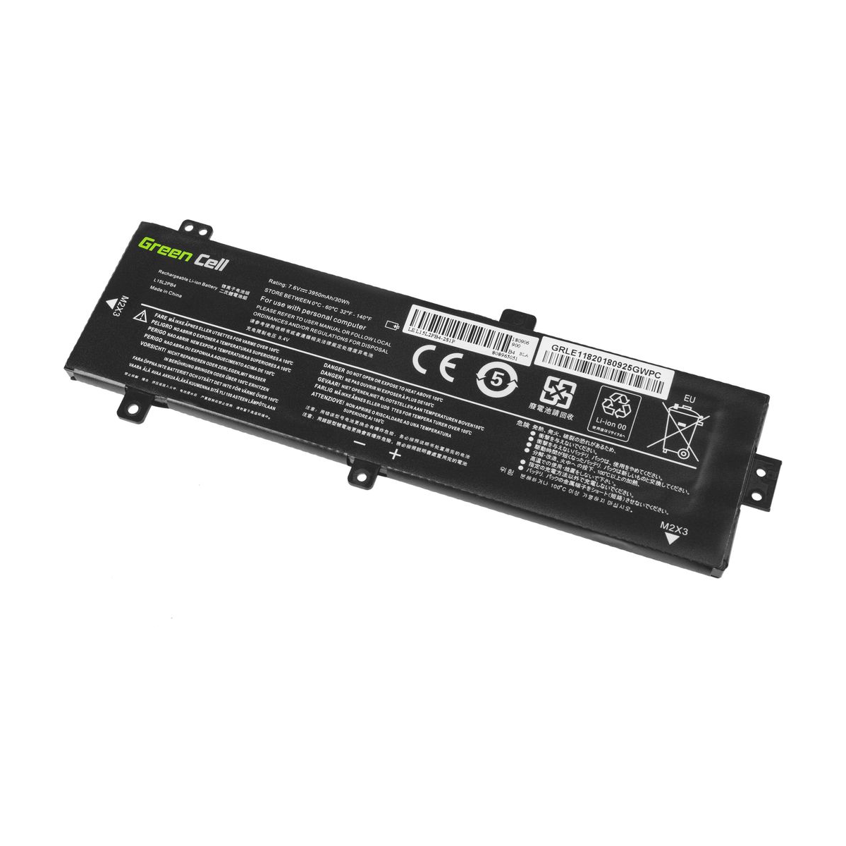 L15C2PB3 Laptop Battery for Lenovo Ideapad 310-15IAP, 310-15IKB, Green Cell 3500mAh 1