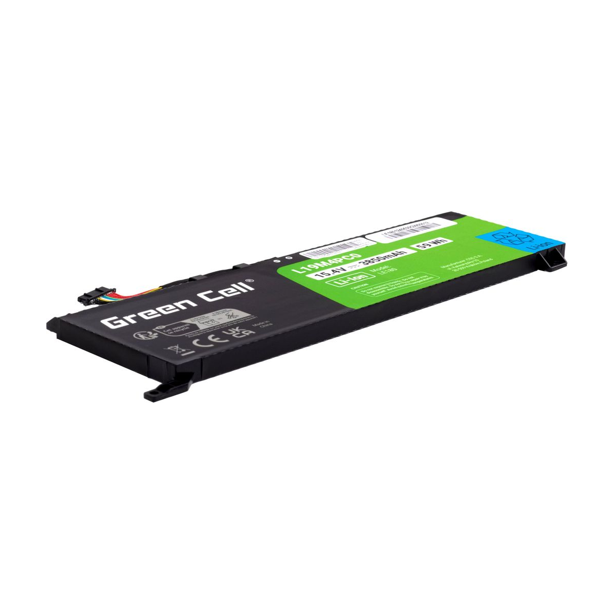 L19M4PC0 Laptop Battery for Lenovo Legion 5P-15IMH05, 5P-15IMH05H, Green Cell 3850mAh 4