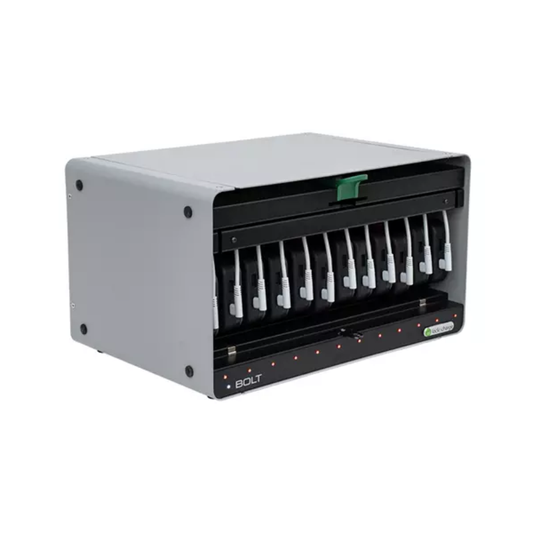 lockncharge bolt 12 portable device management cabinet black grey wall 2 75 cm 16 7 cm 8 6 cm l 393996