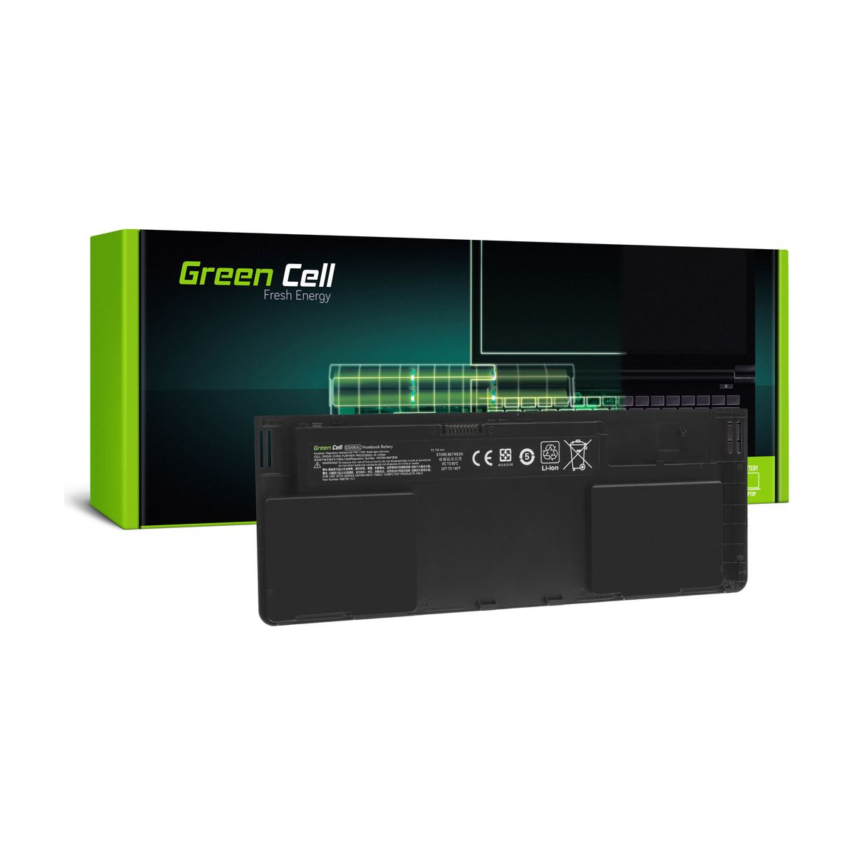 OD06XL Laptop Battery for HP EliteBook Revolve 810 G1 G2 G3, Green Cell 3400mAh