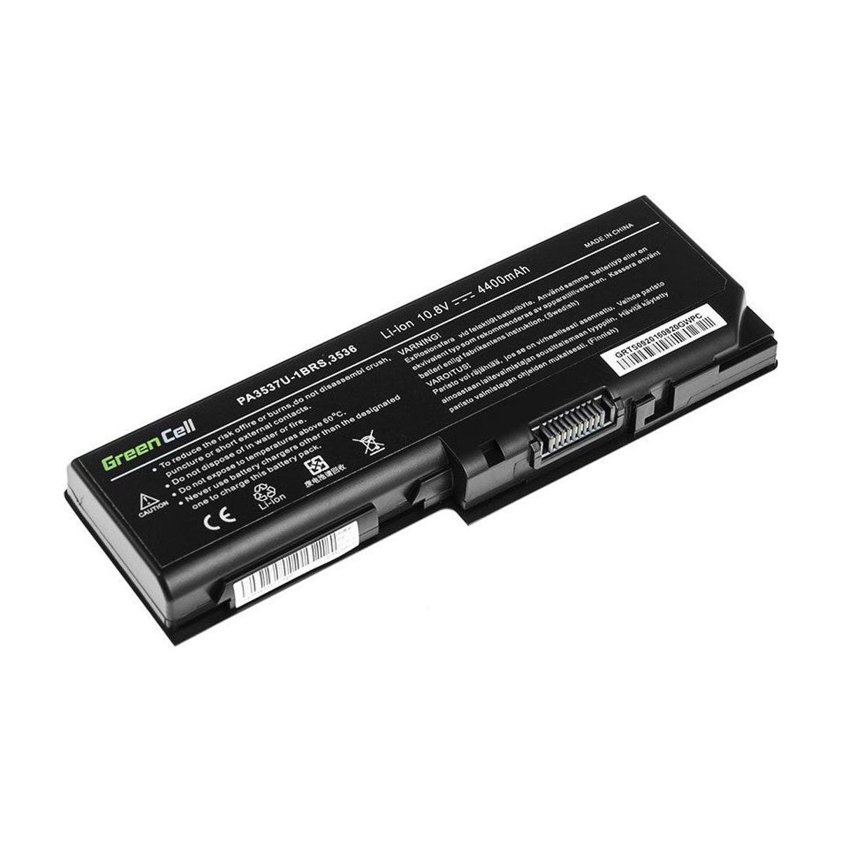 PA3536U-1BRS Laptop Battery for Toshiba Satellite P200, P300, L350, Green Cell 4400mAh 2