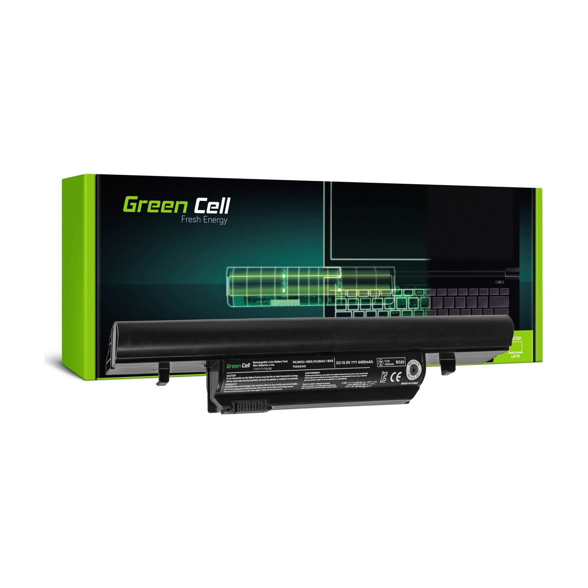 PA3904U-1BRS Laptop Battery for Toshiba Satellite Pro R850, Tecra R850, Green Cell 4400mAh