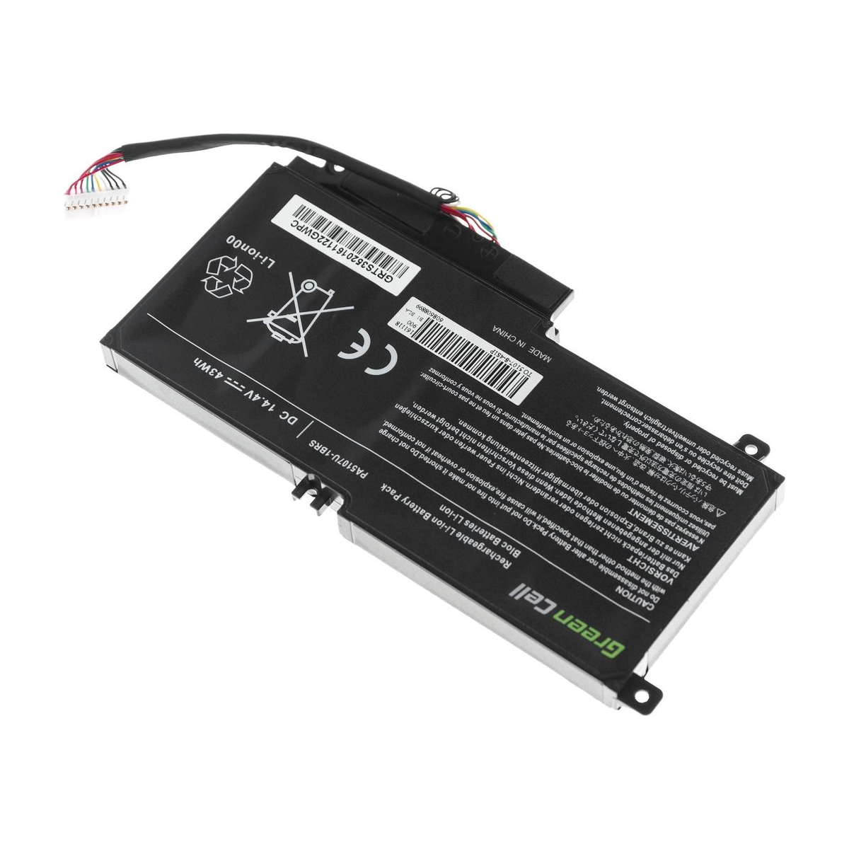 PA5107U-1BRS Laptop Battery for Toshiba Satellite L50-A, L50-A-19N, Green Cell 2200mAh 2