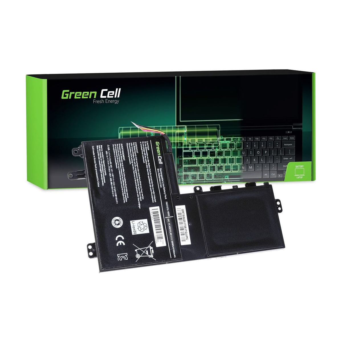 PA5157U-1BRS Laptop Battery for Toshiba Satellite U940, U40t, U50t, Green Cell 4160mAh