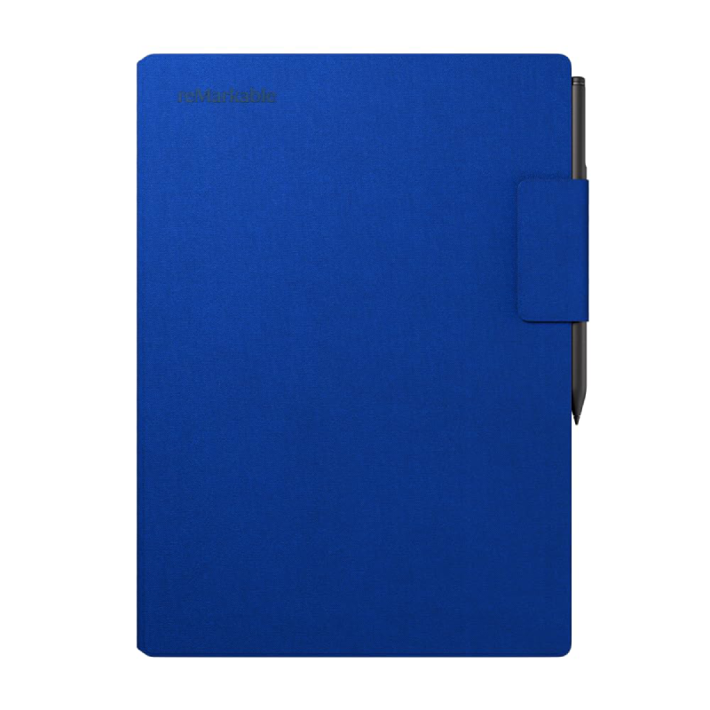 reMarkable Paper Pro Paper Tablet with Folio Weave Cobalt Blue Case & Marker Plus