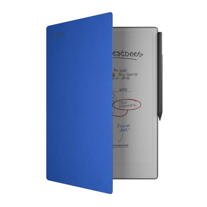 reMarkable Paper Pro Paper Tablet with Folio Weave Cobalt Blue Case & Marker Plus