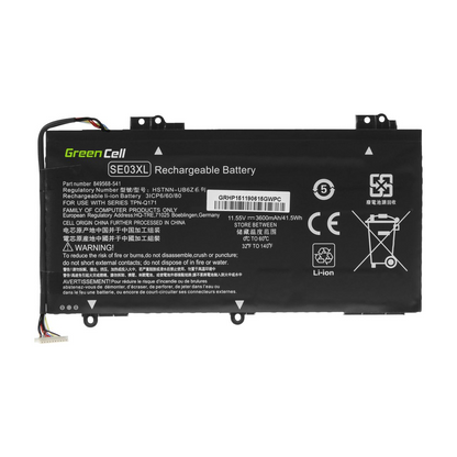 SE03XL Laptop Battery for HP Pavilion 14-AL, 14-AV, Green Cell 3400mAh 2