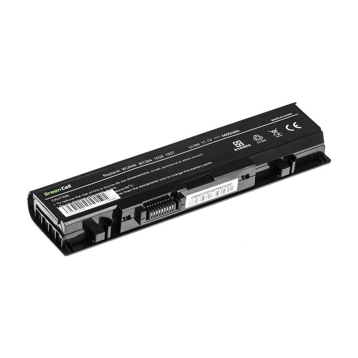 WU946 Laptop Battery for Dell Studio 1500, 1535, 1536, Green Cell 4400mAh 1