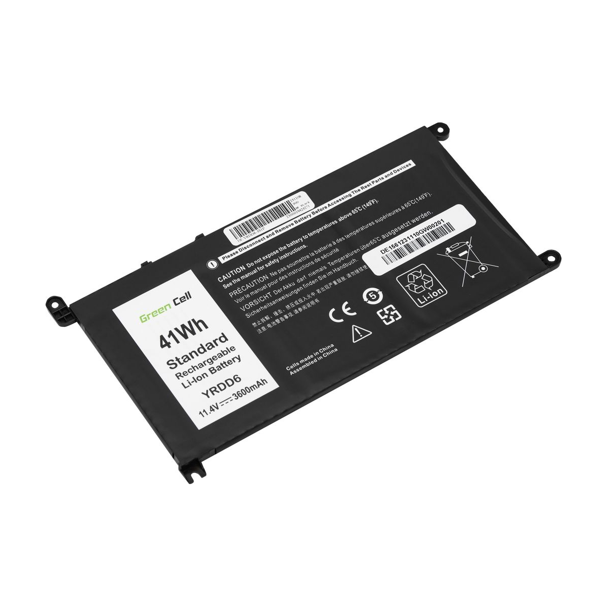 YRDD6 Laptop Battery for Dell, Green Cell 3600mAh 1