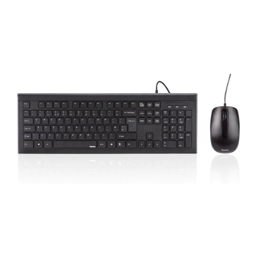 Hama Cortino Wired Keyboard and Mouse Desktop Kit